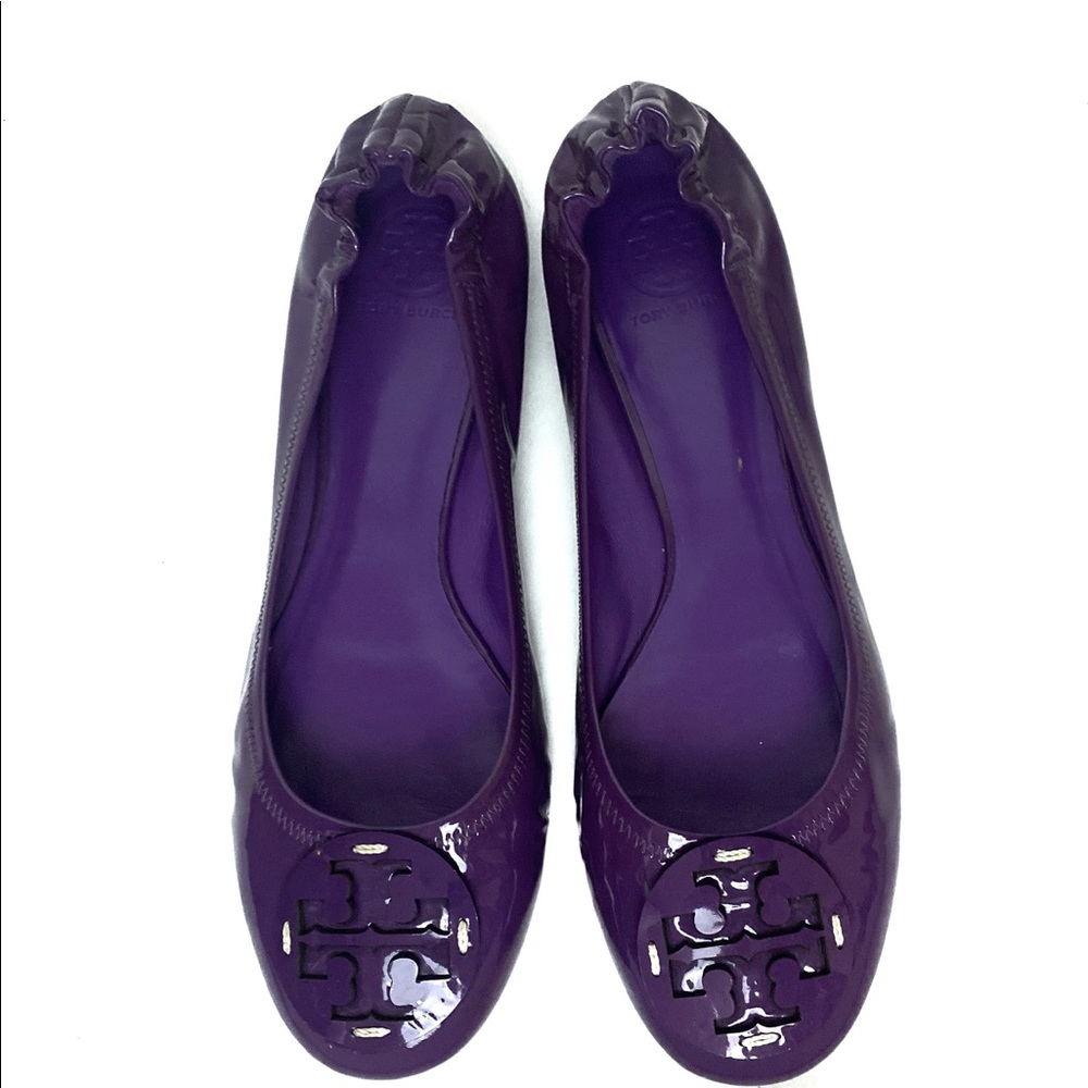 Tory Burch Purple Patent Leather Flats Size 11